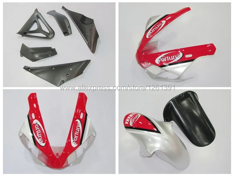 Красный Серебряный обтекатель комплект для Yamaha YZF-R1 01 00 YZF R1 00 01 YZF 1000 R1 2000 2001# s7ys1 обтекатели