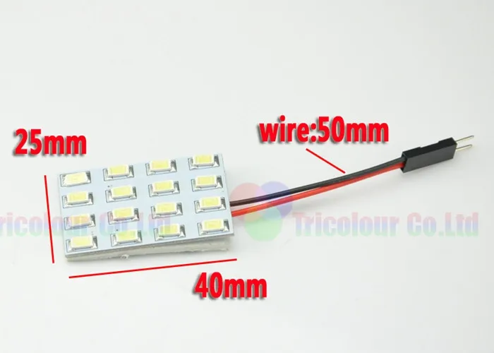 AutoEC 16SMD светодиодный 16smd 5630 smd комнатный свет автомобильная светодиодная панель лампа внутренняя комната купольная лампа с 2 различными адаптерами# LL25