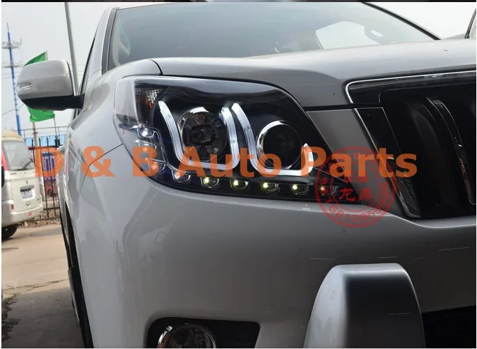 1 пара двойной U Тип ангельские глазки светодиодный фонарь для Toyota Land Cruiser Prado 2010-2013'