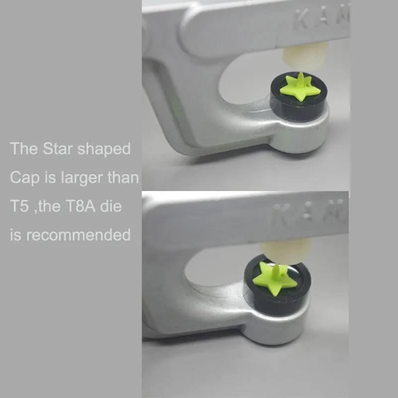 KAM Star shaped snap buttons e
