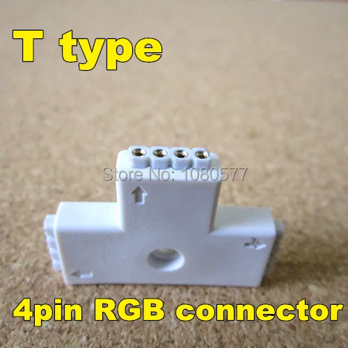 10 шт./лот, RGB полосы Connector, 4PIN 10 мм t разъем типа, 90 градусов для 5050, бесплатная доставка