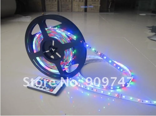 Из светодиодов ленты 5 м 12 В RGB 3528 300 светод. non-водоустойчивая свет лампы 60 светод. / м 5 м / Roll 5 м/лот бесплатная доставка