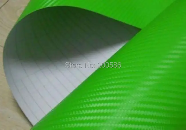 Apple Green 3d-винил с рисунком под углеродное волокно без воздушных пузырей стикер для автомобиля фольга Размер 1,52*30 м/рулон