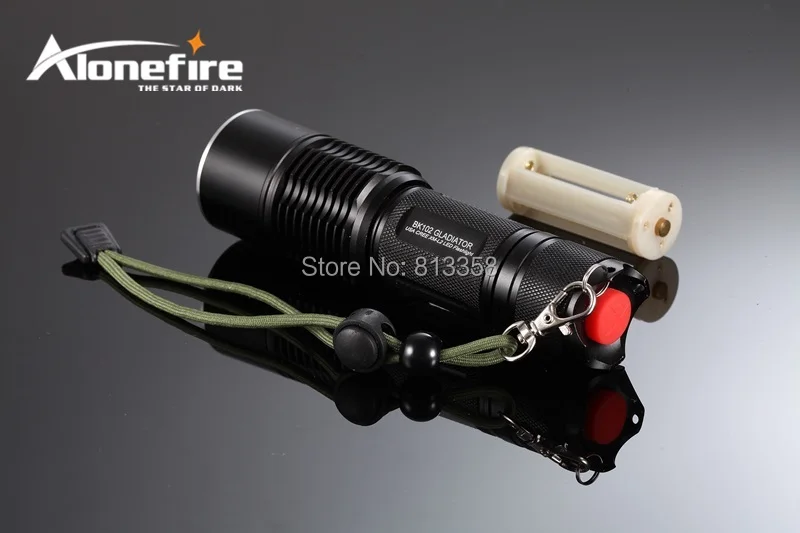 AloneFire GLADIATOR серии BK102 CREE XM-L2 светодиодный 5 режимов большой диапазон светодиодный фонарик для 1x26680/1x18650/3 xAAA батареи