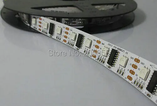 16.4ft 5 м 160LED 5050smd-Водонепроницаемый LPD8806 Гибкая RGB гибкий индивидуальный Светодиодные ленты адресный полноцветный 32LED/m DC 5 В
