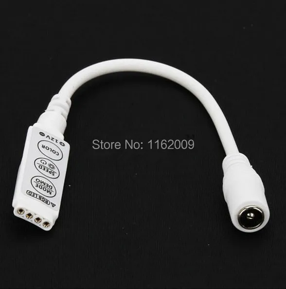 12 В мини 3 Ключи RGB Цвет LED контроллер Яркость диммер для LED 3528 5050 полосы света(с DC штекер