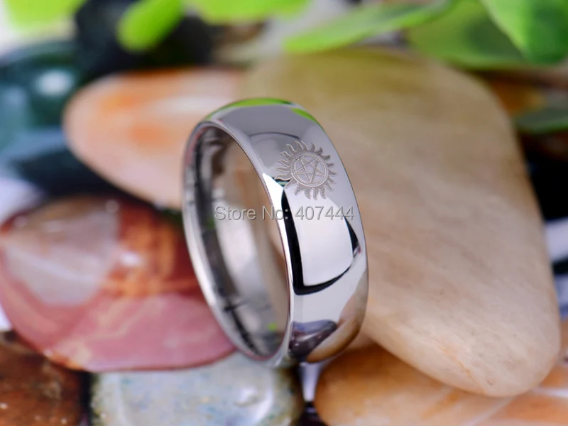 Бесплатная доставка YGK JEWELRY Лидер продаж 8 мм польские ленты Сверхъестественное мужские Вольфрам обручальное кольцо из карбида