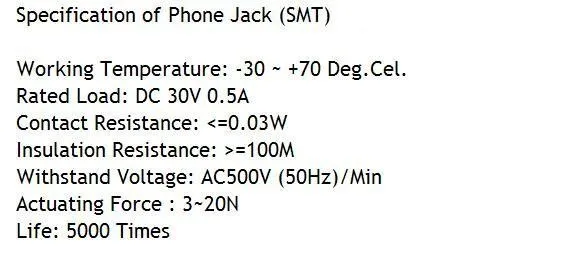 1000 шт. телефон Jack Dia 3,5 мм 7 контактов SMD Тип 4 полюса reflow solderable RohsNew экспресс