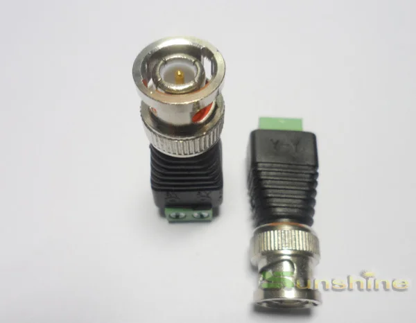 Hamrolte 100 шт./лот мини Коаксиальный CAT5 CCTV BNC разъем BNC обжимной разъем для системы видеонаблюдения