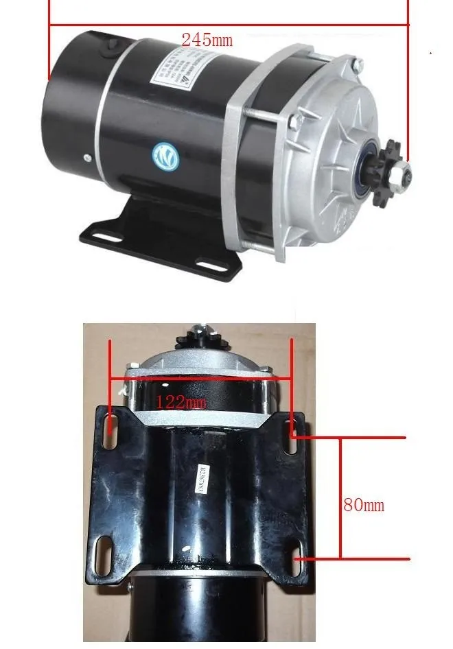 Motor da Engrenagem Elétrico do Motor da Escova Escovado da Engrenagem da C.c. Bonde da Bicicleta Triciclo Motor My1020zxfh 350w 36v 48 v 2 350w 36v 48 v motor da engrenagem,
