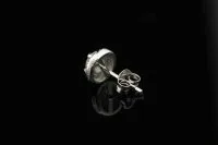 0.5Ct каждый круглый вырез Пасьянс NSCD красивый бриллиант Помолвочные серьги-пуссеты роскошные женские свадебные серьги стерлингового серебра 925 пробы