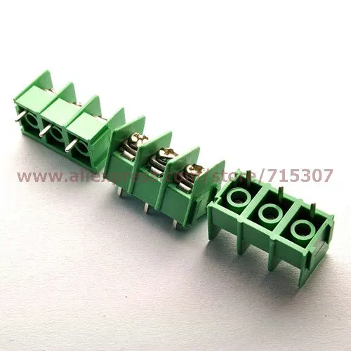 PHISCALE 10 шт PCB клеммные блоки 7,62 мм 5pin 300V 20A