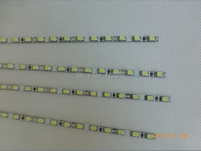 1 м 102 светодиоды SMD3528 4 мм широкий DC 12 В 7.5 w/м AD lightbox очень тонкий жесткая свет для аквариумных растений растут огни рекламы