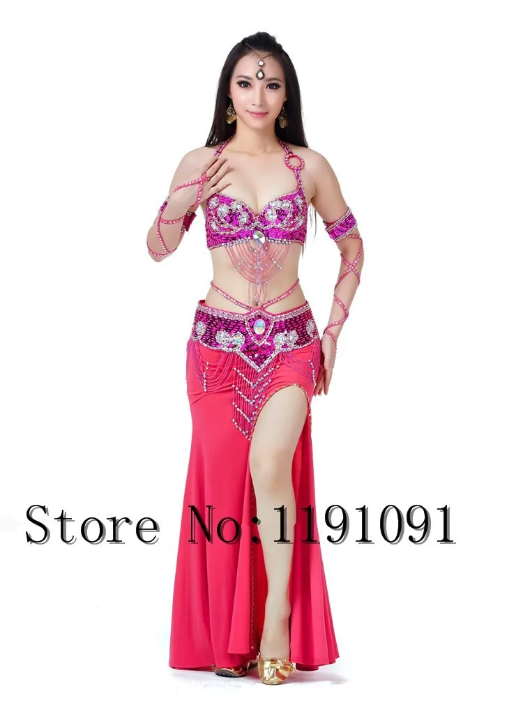 Одежда для индийского беллиданса, 3 компл. Размера S / M / L, 10 цветов 700#