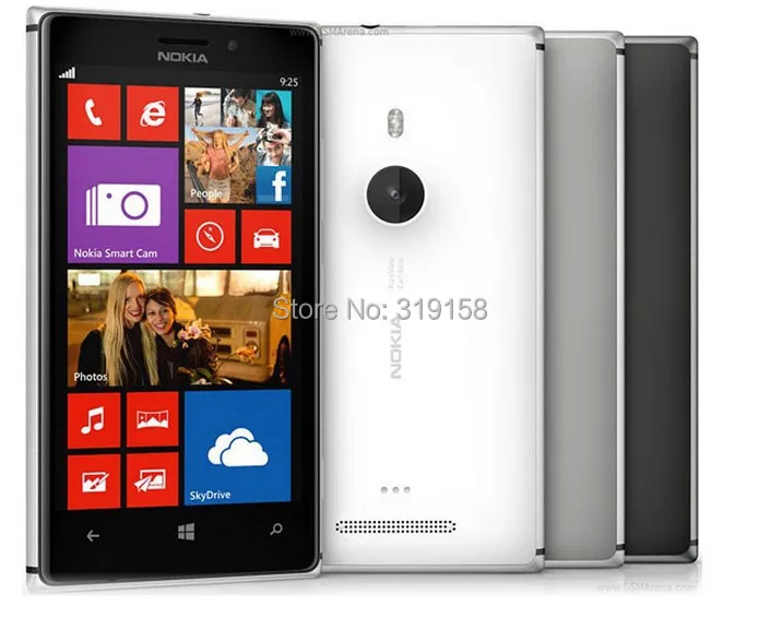 Nokia Lumia 925 разблокированный Восстановленный Windows мобильный телефон 4,5 ''8MP wifi gps 3g& 4G GSM 1G ram 16GB rom сенсорный экран