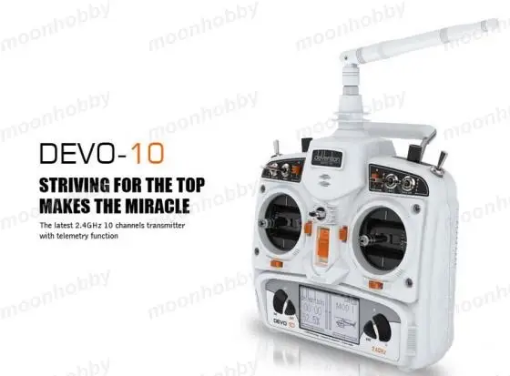 Devo 10 Белый 2,4 ГГц 10Ch Walkera Радио Walkera QR X350 PRO Запчасти с отслеживанием