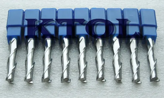 Sharp 10 шт. 6*25 мм 2 Флейта карбида Концевая мельница, карбид CNC спиральная Фасонная фреза, CNC деревянный Гравировальный инструмент на фрезерном оборудовании