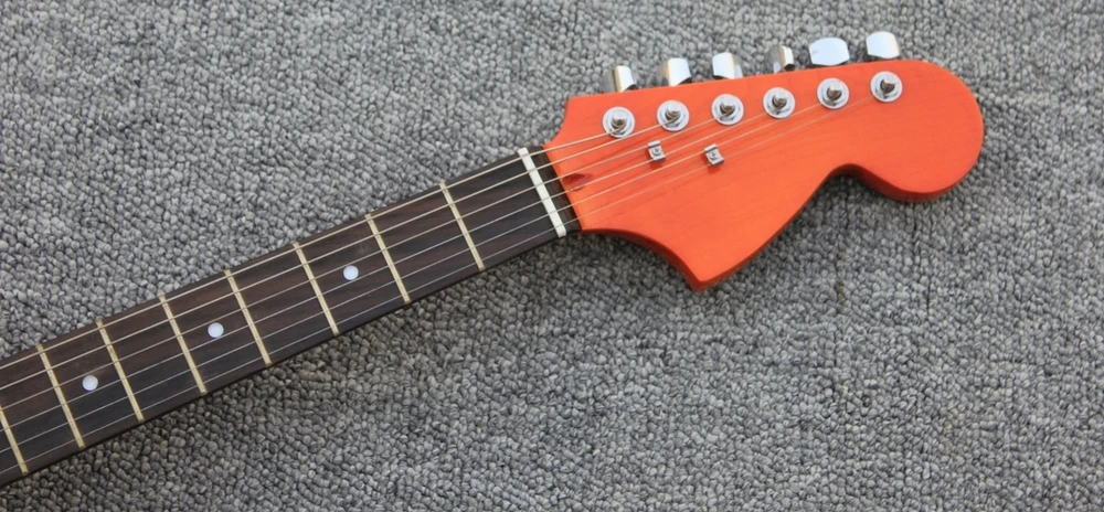 Высокое качество ручной работы твердый корпус электрогитара,, jazzmaster электрогитара Jaguar jazzmaster гитара