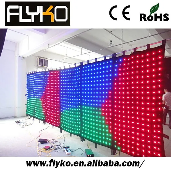 Купить дешевые видеозавеса LED светодиодная завеса для зрелищных мероприятий идеальная декорации диджея