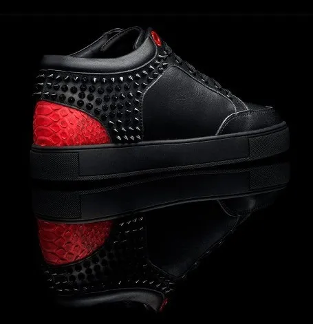 sale royaums shoes holland royaums men kilian black red sneakers snakeskin  with rivet good quality free shipping|sneaker boutique|sneakers  runningsneaker girl - AliExpress
