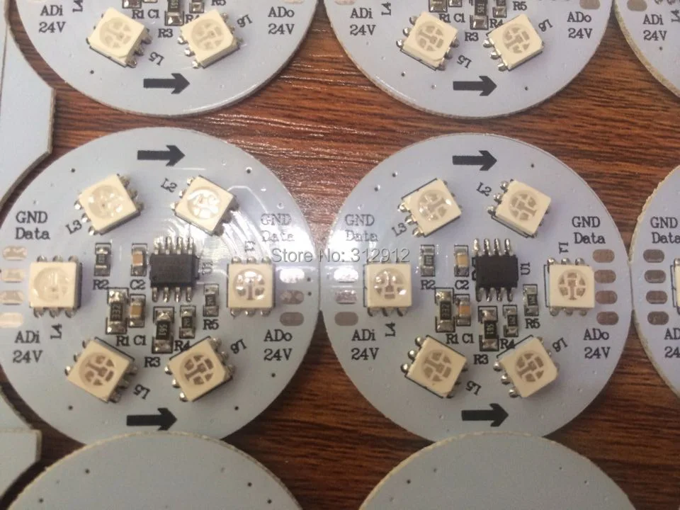 WS2821A DC24V аксессуары; 6 шт. 5050 SMD RGB LED; 1.44 Вт; параллельно-один провод-три channels-256gray уровня-постоянный ток Светодиодный драйвер ic