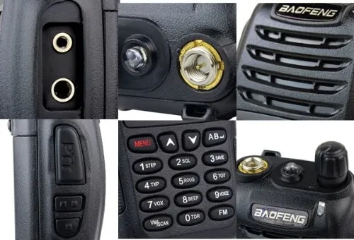 Черный Baofeng uv-b6 Двухканальные рации 136-174 мГц и 400-470 мГц дешево двухстороннее Радио с бесплатной доставкой;+ наушник чем uv-b5