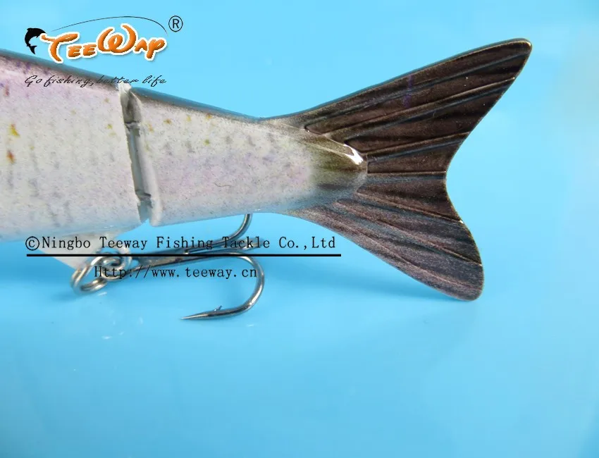 Продукт Рыбалка приманки 4 Сегмент Swimbait Жесткий приманки медленно 19 г 12 см рыболовный крючок Рыболовные снасти FL4-M01