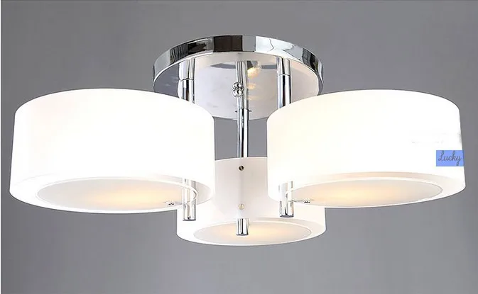 Акриловая люстра, Современная короткая лампа для гостиной, 1-7 огней, 110-240 В