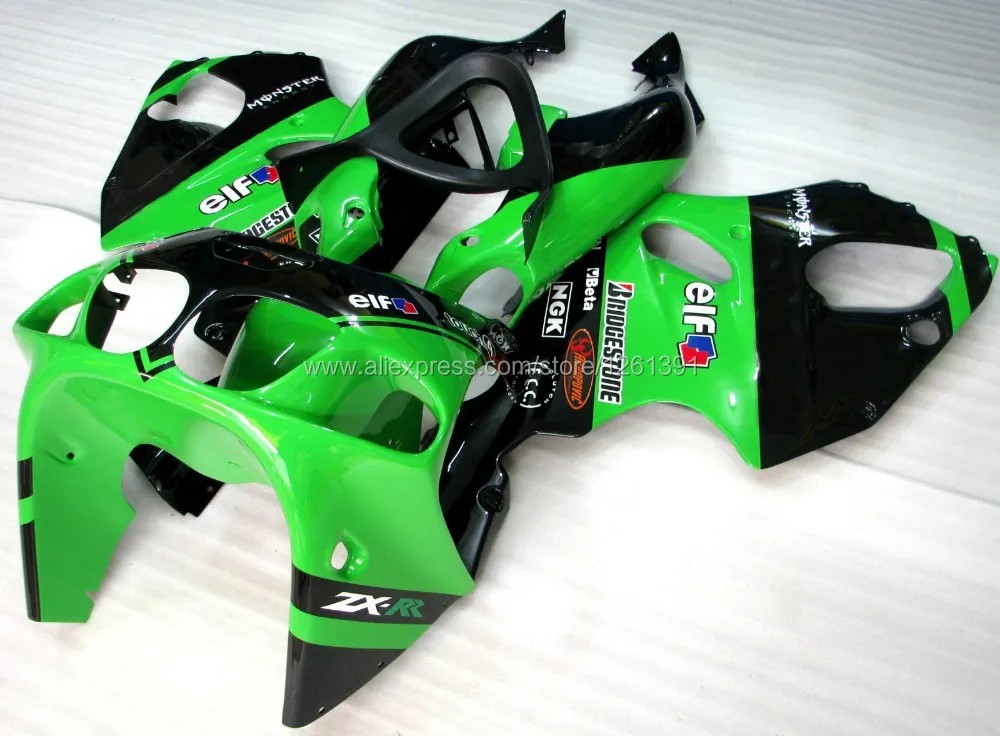 Цвета: зеленый, черный обтекатель комплект для ниндзя 96-03 ZX7R 96 97 98 99 00 01 02 03 ZX 7R# 800b ZX-7R 1996 1997 1998 2003 обтекатели
