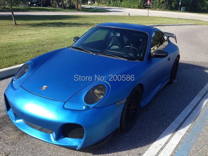Blue Pearl атласа автомобиля Обёрточная бумага Ping винил с воздуха пузырьков матовый автомобиля Обёрточная бумага укладки Чехлы для мангала famewill Размеры 1.52X30 м/roll 5x98ft