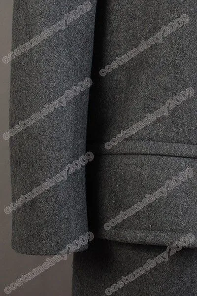 Torchwood Doctor Captain Jack Harkness Jacket Wool Coat Costume Grey Ver15