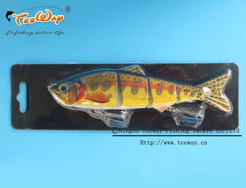 Продукт Рыбалка приманки 4 Сегмент Swimbait Жесткий приманки медленно 35 г 15 см рыболовный крючок Рыболовные снасти FL4-LM05