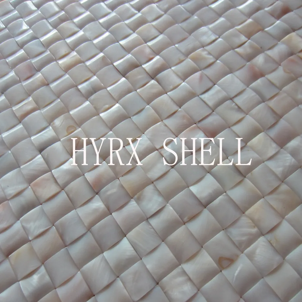 HYRX перламутровая полуарочная мозаичная плитка Прямая с фабрики для дома; кухонная подсветка