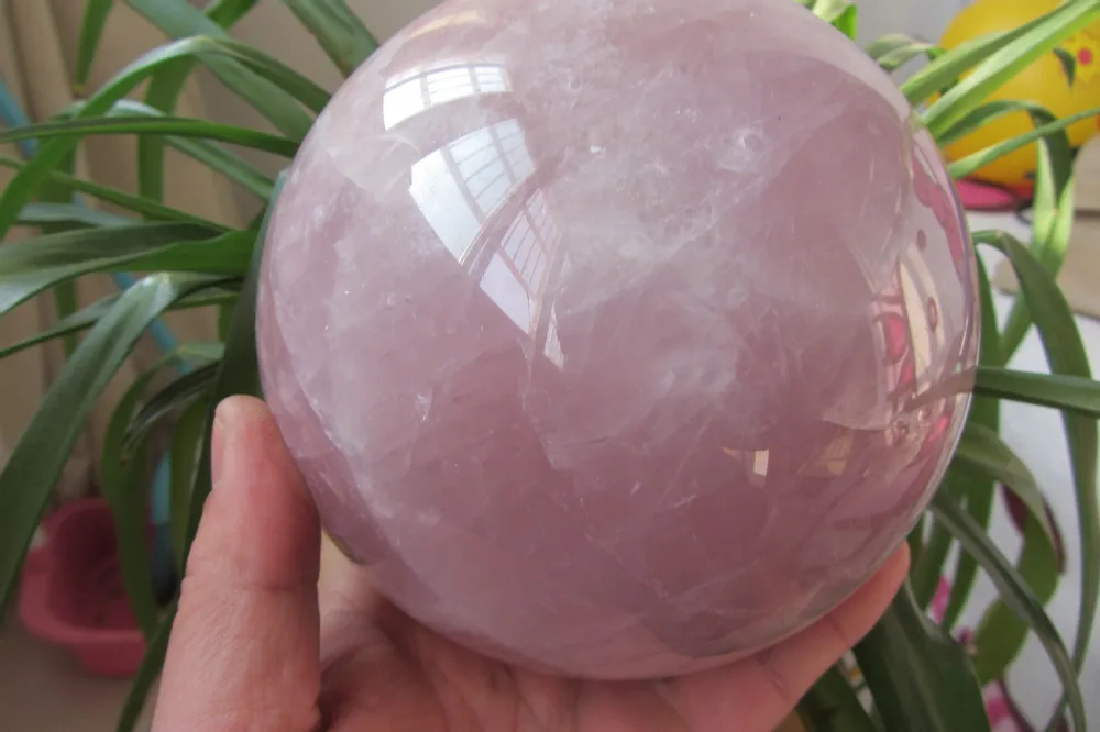 134 мм+ натуральный довольно розовый кварц хрустальный шар BALL ИСЦЕЛЕНИЕ