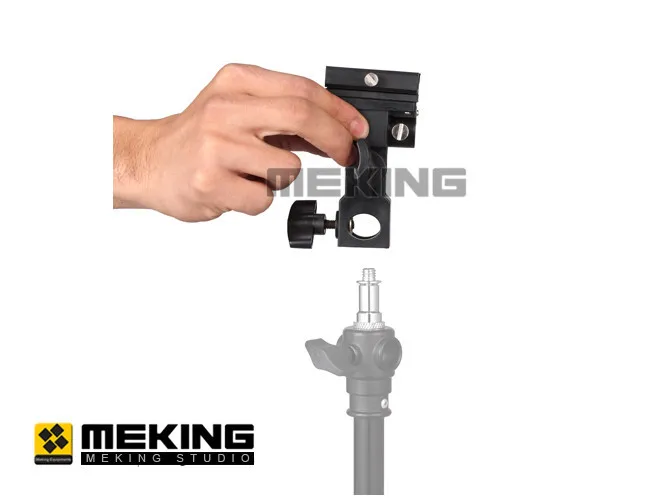 Горячий 2шт Meking Вспышка Горячий башмак Speedlite крепление для зонта держатель Поворотный Светильник Стенд Кронштейн B для триггера Горячий башмак вспышка