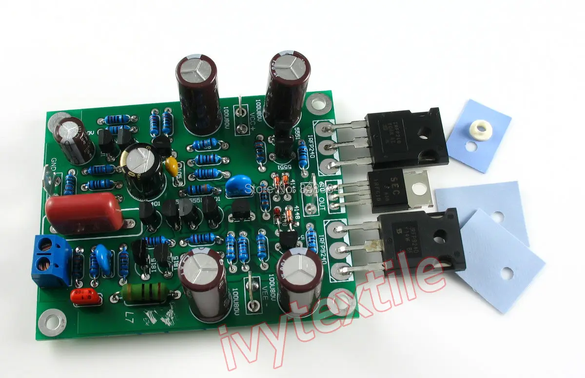 Класс AB L7 MOSFET аудио усилитель мощности платы DIY KIT двухканальный 300-350 Вт X2