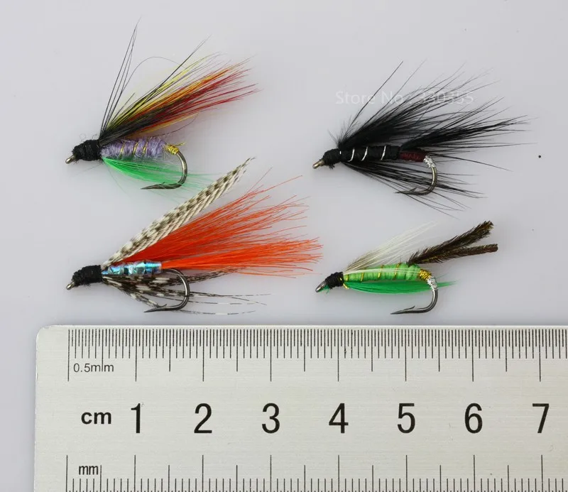 H033-40Pcs Dry Wet Flies Salmon And Trout Fly Fishing Lures (9)
