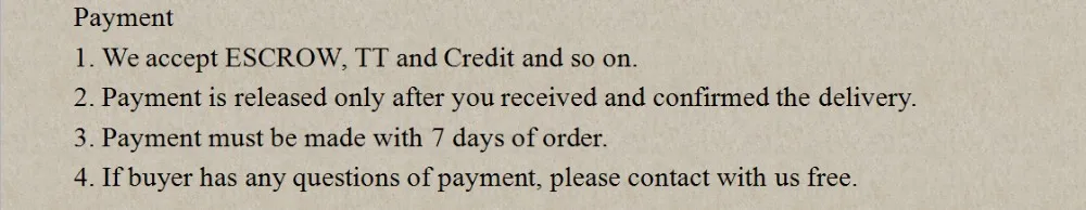 payment