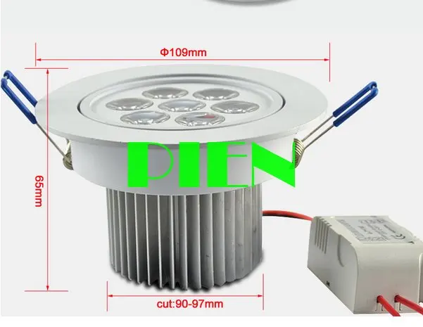 С регулируемой яркостью 3W 5W 7W СИД downlight потолочный свет lamparas de techo Алюминий для Домашние IP44 110V 220V CE& по ограничению на использование опасных материалов в производстве, DHL 10 шт