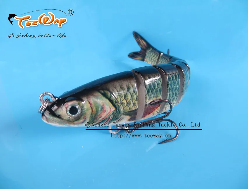 2 шт./лот продукт Рыбалка приманки 8 Сегмент Swimbait Жесткий приманки медленно 30 г 14 см рыболовный крючок снасти FL8-C05