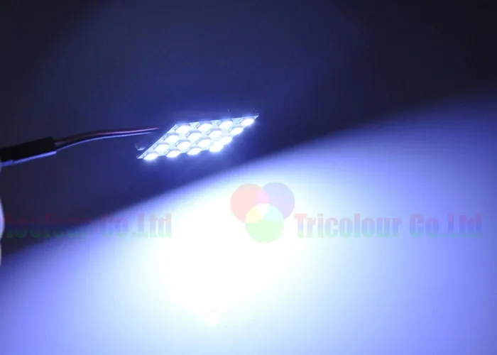 AutoEC 16SMD светодиодный 16smd 5630 smd комнатный свет автомобильная светодиодная панель лампа внутренняя комната купольная лампа с 2 различными адаптерами# LL25