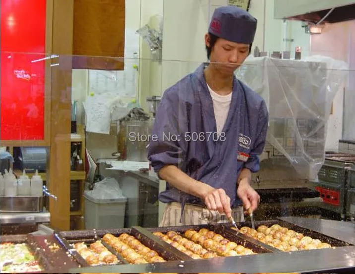 Тип газа 3 пластины takoyaki машина газ японский Осьминог шарики машины