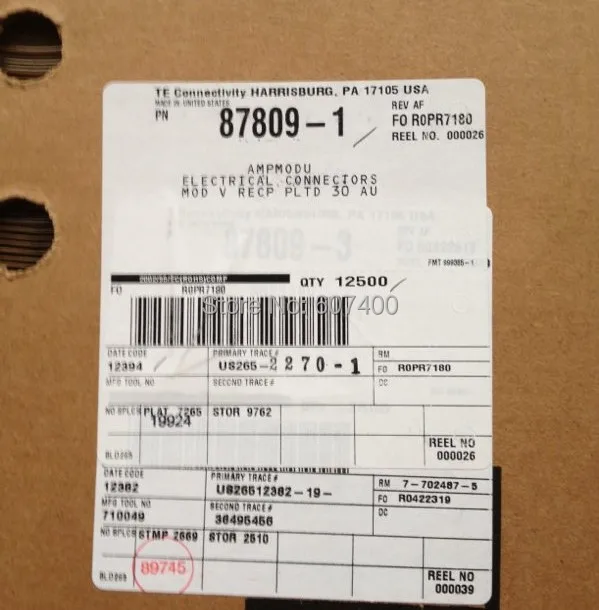 87809-1 СОЕД РАЗЪЕМ 22-26awg золото обжимного типа TYCO TE AMP корпусов разъемы клеммы новое и оригинальное части