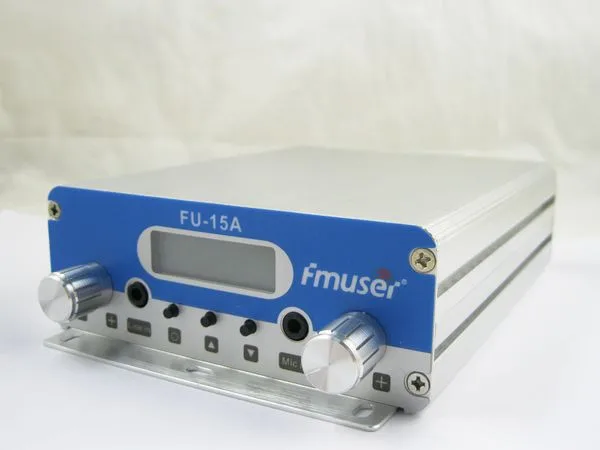 FU-15A 10 Вт 15 Вт FM стерео PLL передатчик для fm-станции с адаптером питания