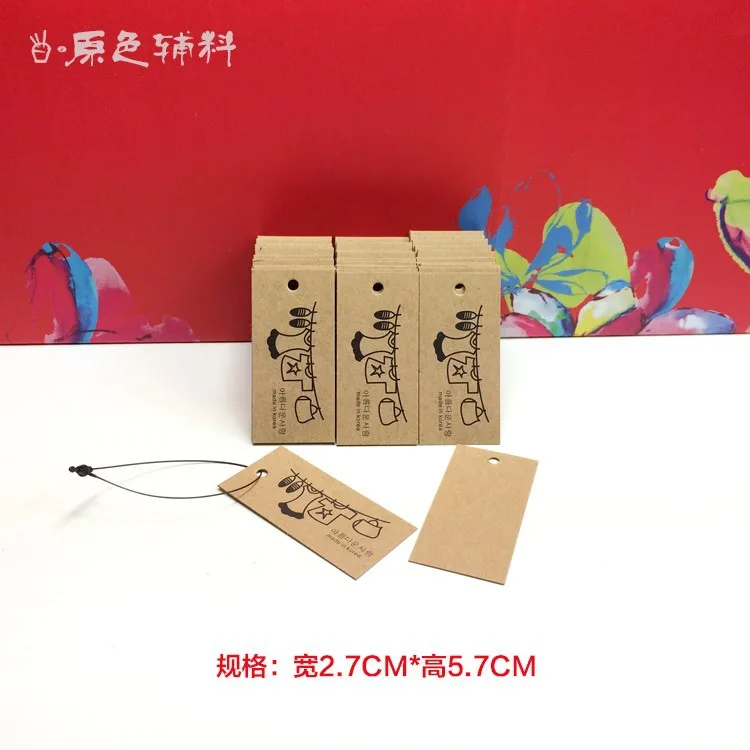 Лидер продаж теги Размеры: 30x20 мм 500 шт. 350gsm бумаги одежда | Ювелирные Теги, ценник