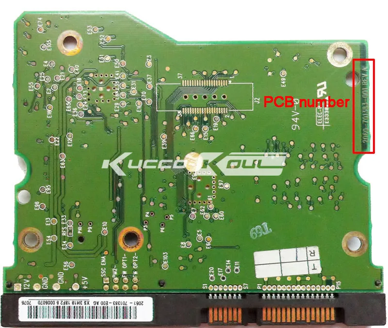 HDD PCB Плата логики 2060-701383-001 REV для WD 3.5 SATA ремонта жесткий диск восстановления данных