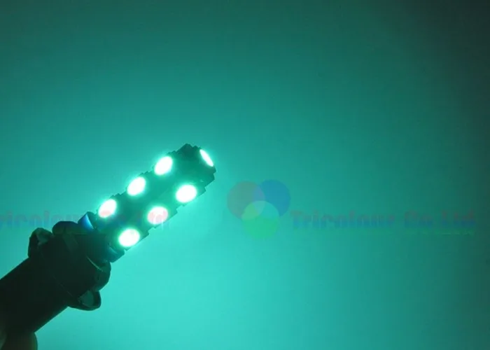 AutoEC 50 X T10 13 светодиодный smd 5050 158 168 194 w5w авто светодиодный сочного, индикаторная лампа фонарь освещения номерного знака 7 видов цветов DC12V# LB94