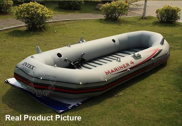INTEX MARINER SUPER 4 человек надувная лодка для рыбалки 328*145*48 см 137 см алюминиевые oards ручной насос аксессуар A07001