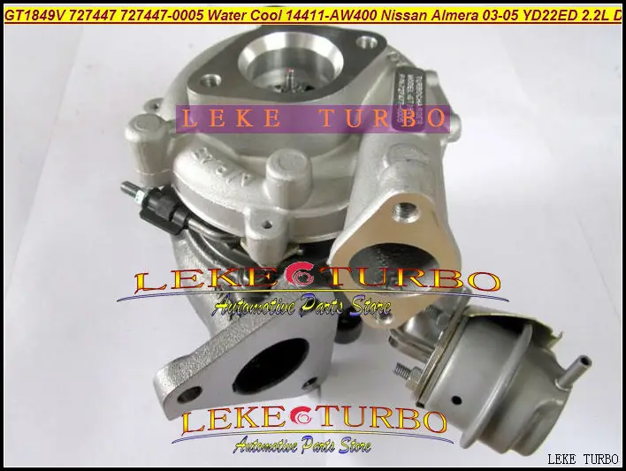 GT1849 727447 727447-0005 14411-AW400 Water Cooled Turbocharger NISSAN ALMERA 2003-2005 YD22ED YD22 2.2L (1)
