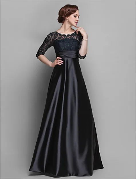 Модная новинка 2016 пикантные vestidos de festa повседневное короткое платье вечерние платье Черное кружево для матери невесты Платья с половиной